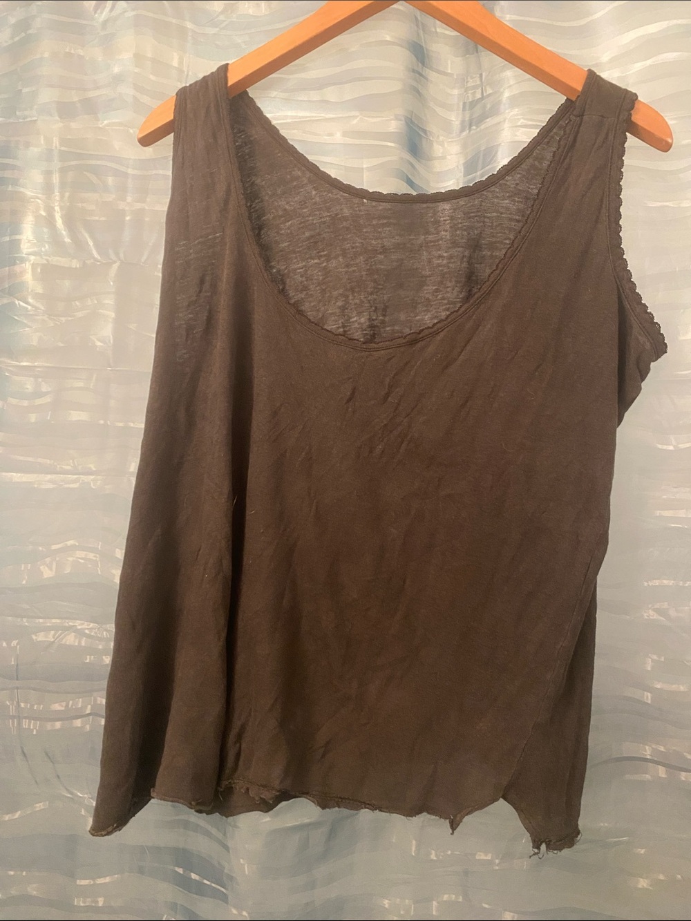 Women's Large Gray Sleeveless Tank Top